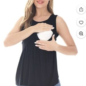 Bearsland Charcoal Nursing/ Maternity Top